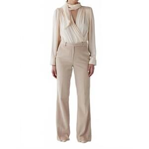 NEW ROSE VELVET sandy trousers in cream